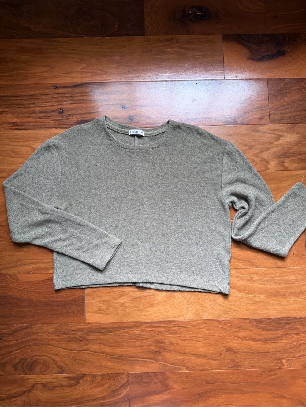 Cotton On Women's Crewneck Sweater in Olive